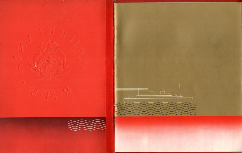 MAURETANIA: 1939 - Ultra-deluxe intro brochure from 1939