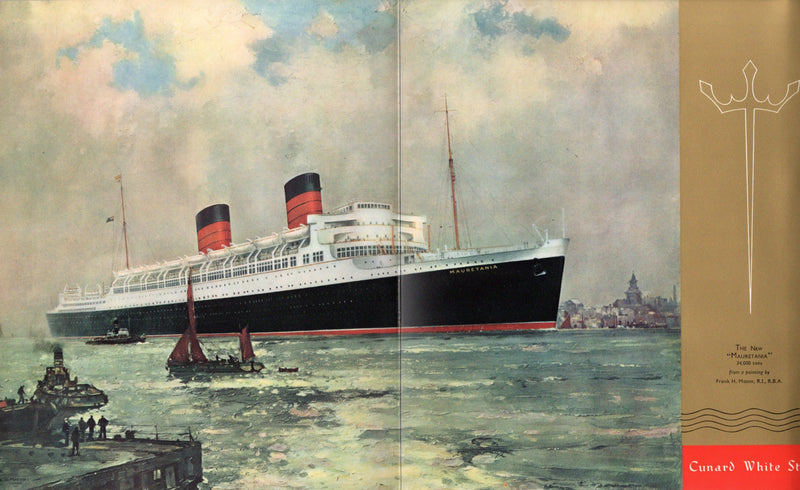 MAURETANIA: 1939 - Ultra-deluxe intro brochure from 1939