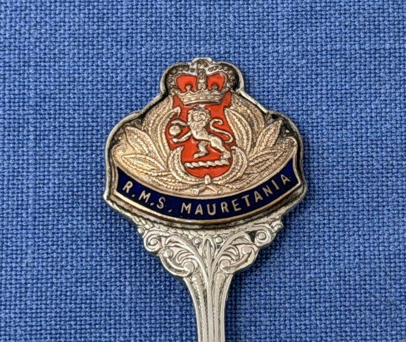 MAURETANIA: 1939 - Silverplated souvenir spoon