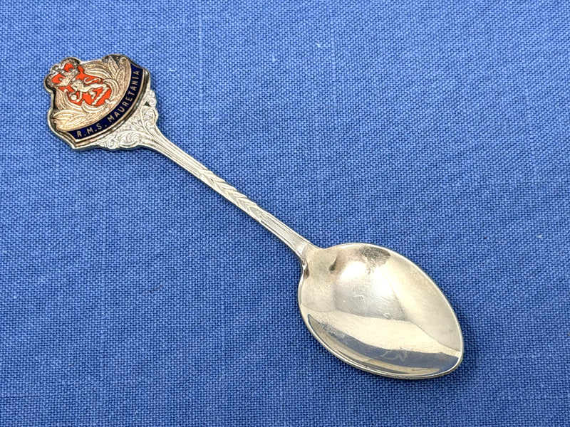 MAURETANIA: 1939 - Silverplated souvenir spoon