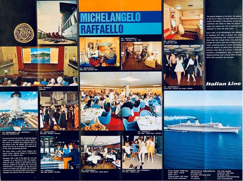 MICHELANGELO & RAFFAELLO: 1965 - Color interiors brochure - English