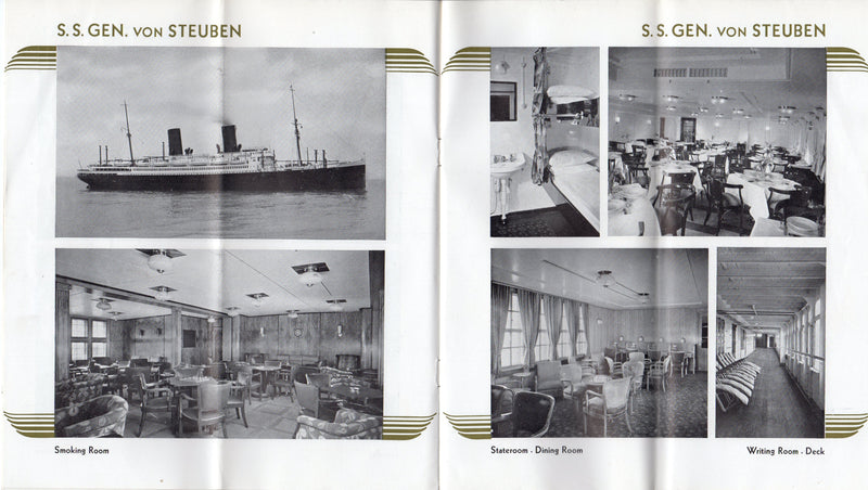 Various: pre-war - North German Lloyd First, Second & Tourist interior brochures from 1930-1932