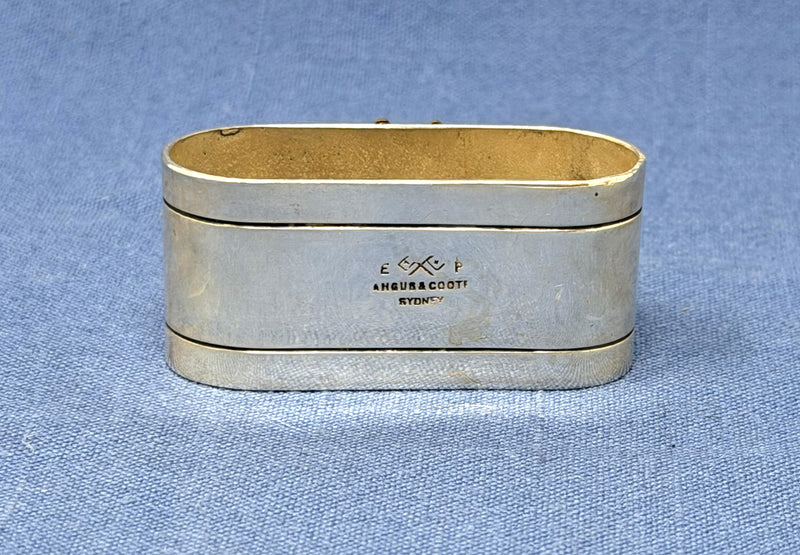 NIAGARA: 1913 - Souvenir, silverplated napkin ring for disaster ship