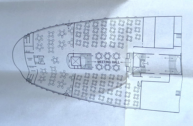 ROMA: 1926 - Special 1939 cruise deck plan
