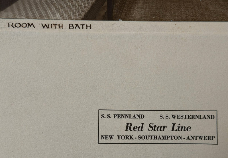 KROONLAND & PENNLAND - Agency display card w/ cabin photograph