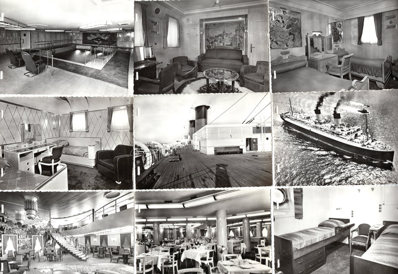 ILE DE FRANCE: 1927 - 20 b&w photocards of interiors