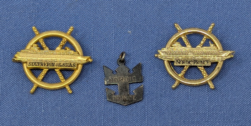 NORDIC PRINCE & SOVEREIGN OF THE SEAS - 3 ship souvenirs