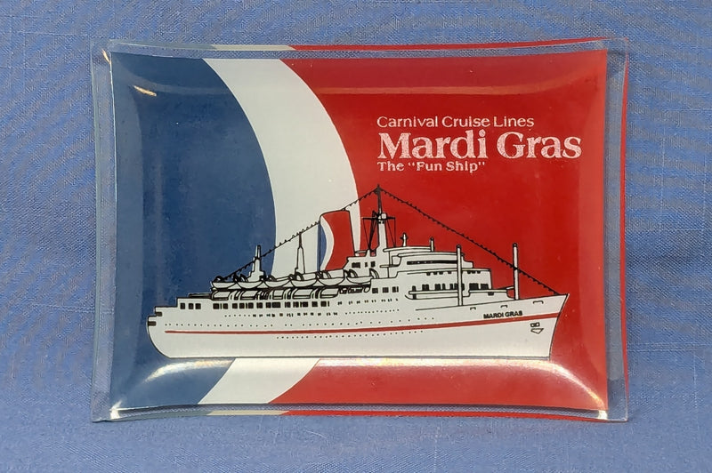 MARDI GRAS: 1961 - Colorful pin dish of a pioneer
