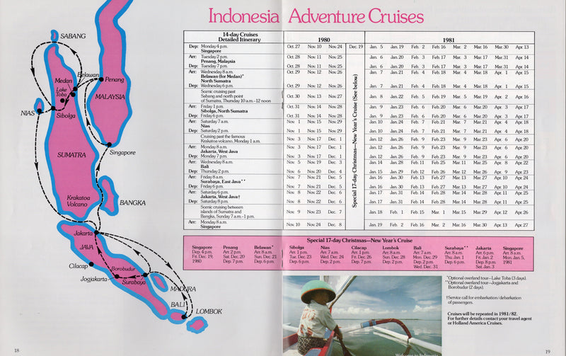 PRINSENDAM: 1974 - Cruises, plans, interiors from 1980 voyages that never happened