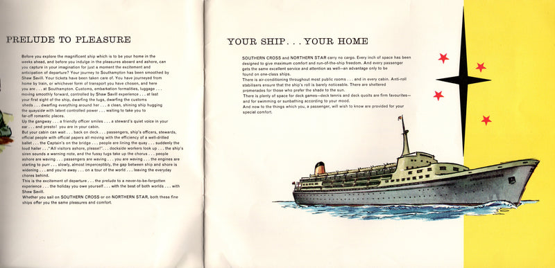 SOUTHERN CROSS & NORTHERN STAR - 1962 deluxe promotional brochure