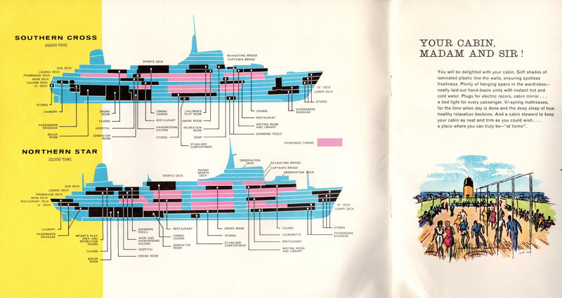 SOUTHERN CROSS & NORTHERN STAR - 1962 deluxe promotional brochure