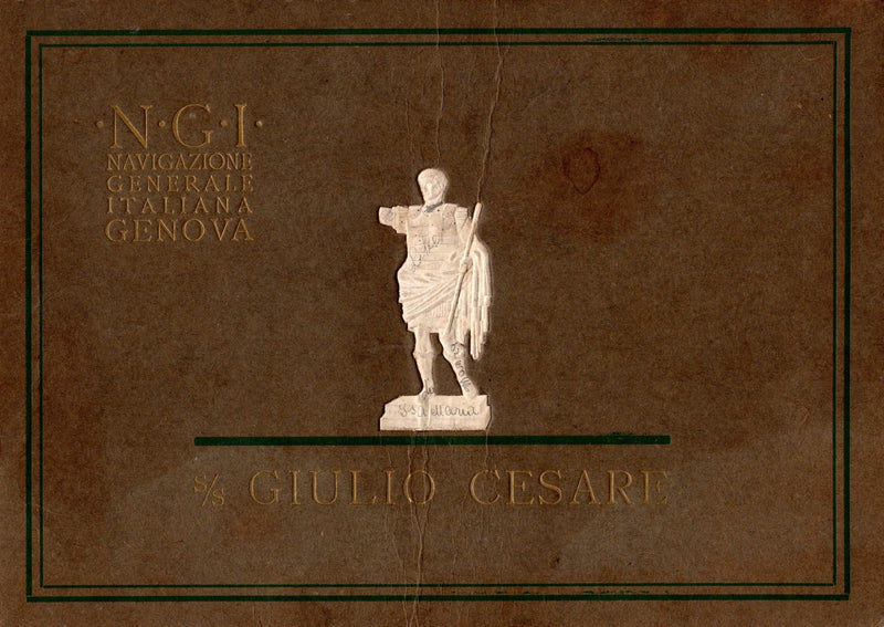 GIULIO CESARE: 1922 - Prestige intro interiors brochure w/ inlaid cover