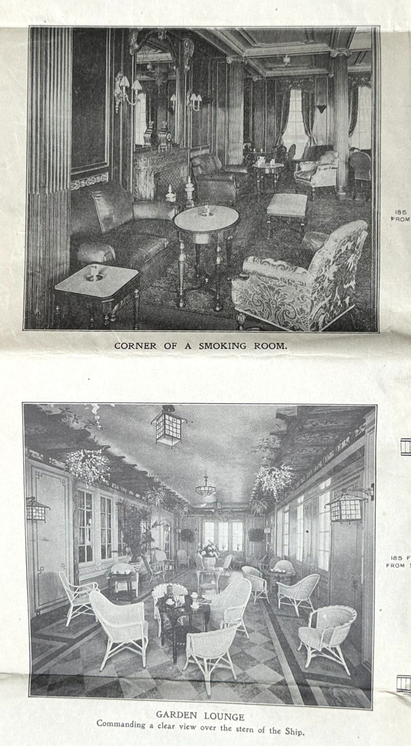 ALEMEDA & ANDALUCIA: 1927 - Large First Class plan from 1928