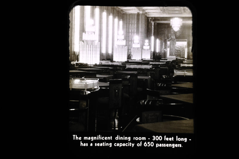 NORMANDIE: 1935 - 15 "Tru-View" 35 mm slides with wonderful details