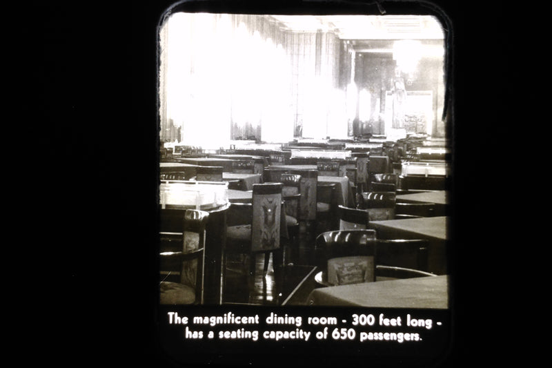 NORMANDIE: 1935 - 15 "Tru-View" 35 mm slides with wonderful details