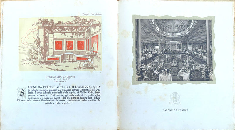 ROMA: 1926 - Ultra-deluxe interiors album w/ silver Goddess Roma on cover