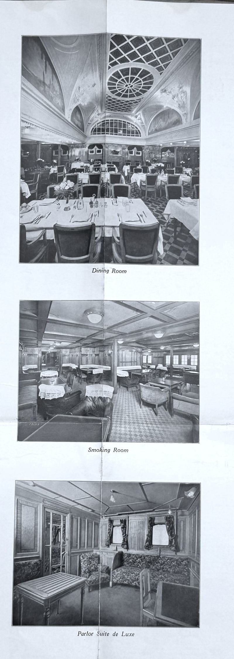 LAFAYETTE: 1915 - Cruise brochure w/ large deck plans & interior photos