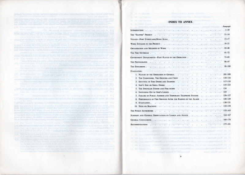 SEAWISE UNIVERSITY: 1940 - "Loss of the s.s. SEAWISE UNIVERSITY" official Marine Court report