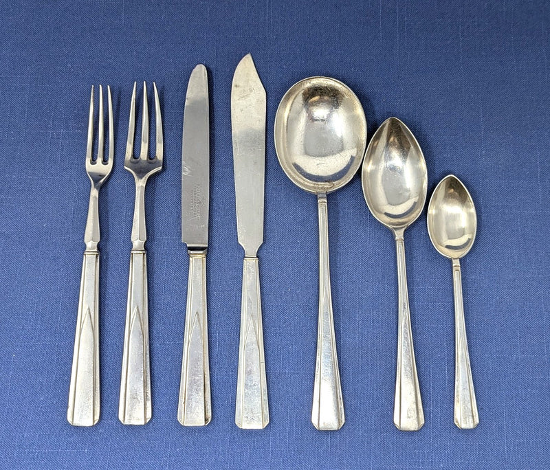 Various Ships - 7-piece Cunard Line Pinewood silverware place setting