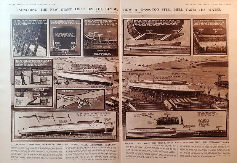 QUEEN MARY: 1936 - Illustrated London News launch issue 1934