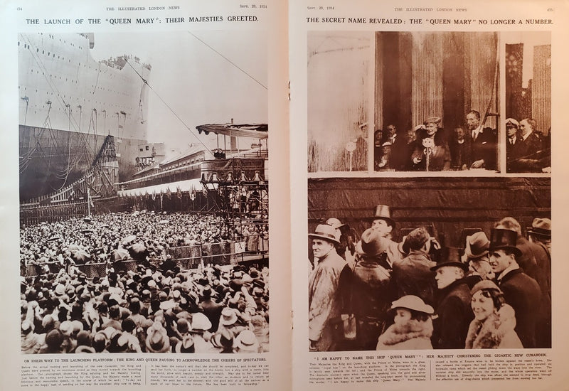 QUEEN MARY: 1936 - Illustrated London News launch issue 1934