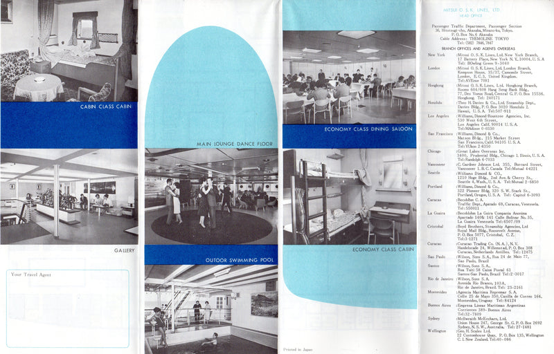 ARGENTINA MARU: 1958 - Deck plan & interiors