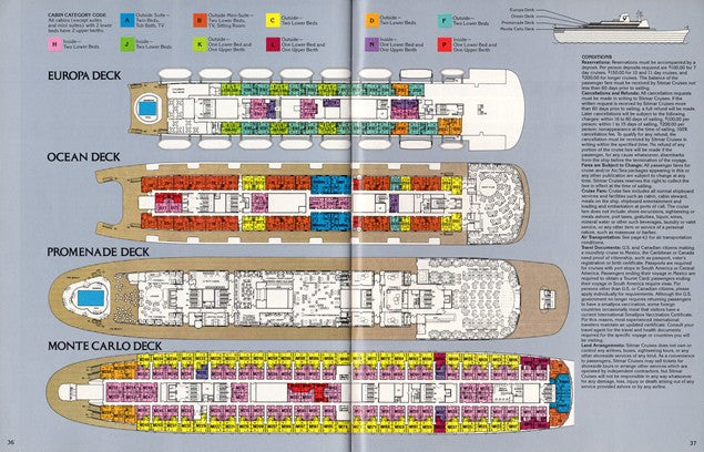 FAIRSEA & FAIRWIND - "Sitmar Experience 1978" brochure