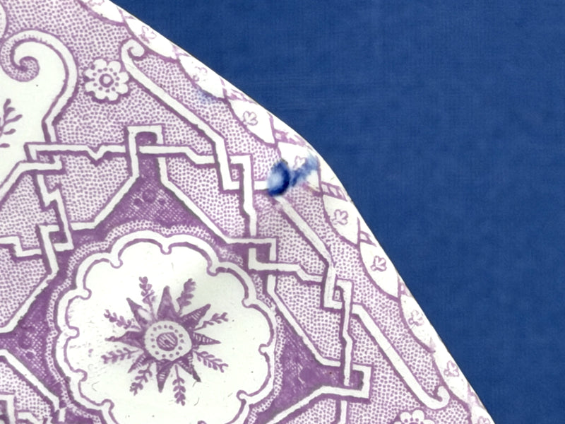 Various: pre-war - Circa 1841 "Boston Mails" dinner plate in RARE lavender #3