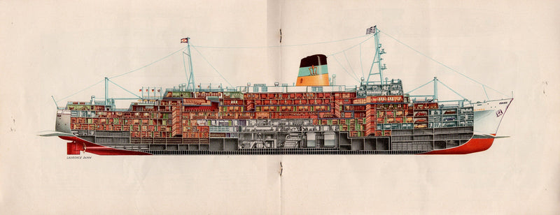 OLYMPIA: 1953 - Deluxe interiors brochure w/ color Dunn cutaway