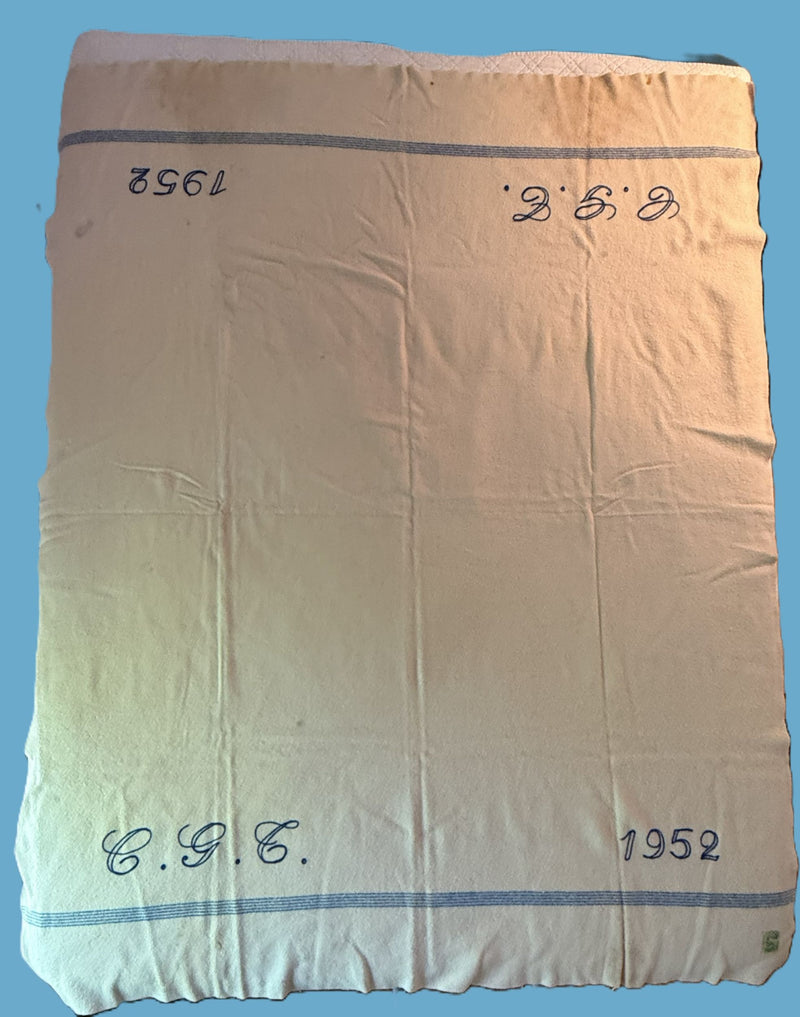 Various Ships - 1952 CGT wool blanket #2