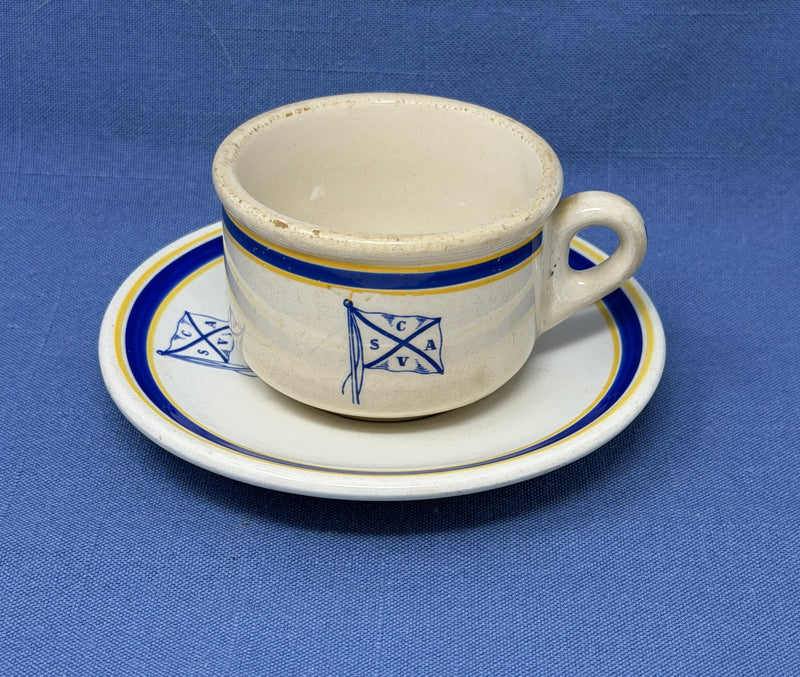 Various Ships - Compañía Sudamericana de Vapores cup & saucer