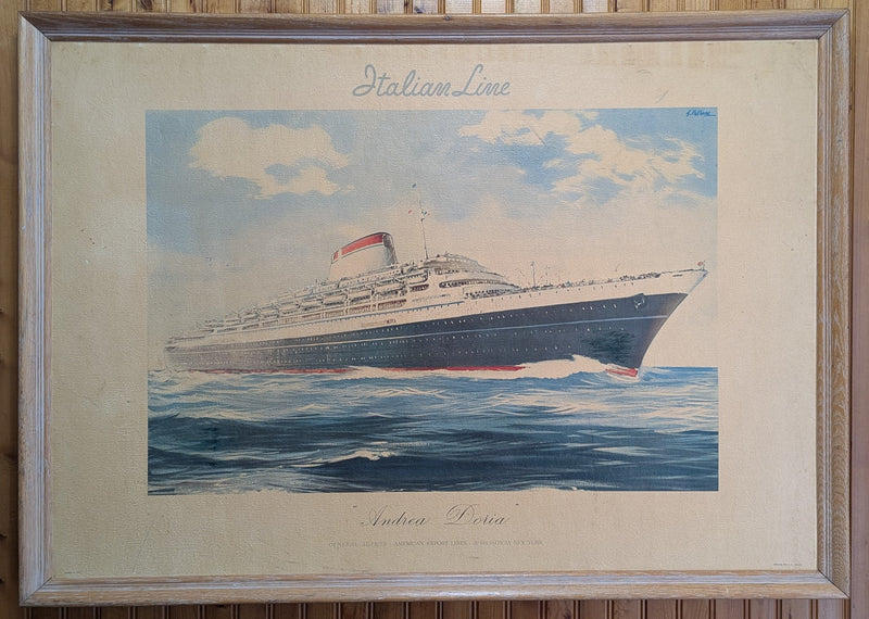 ANDREA DORIA: 1953 - Big Giovanni Patrone pre-maiden agency portrait