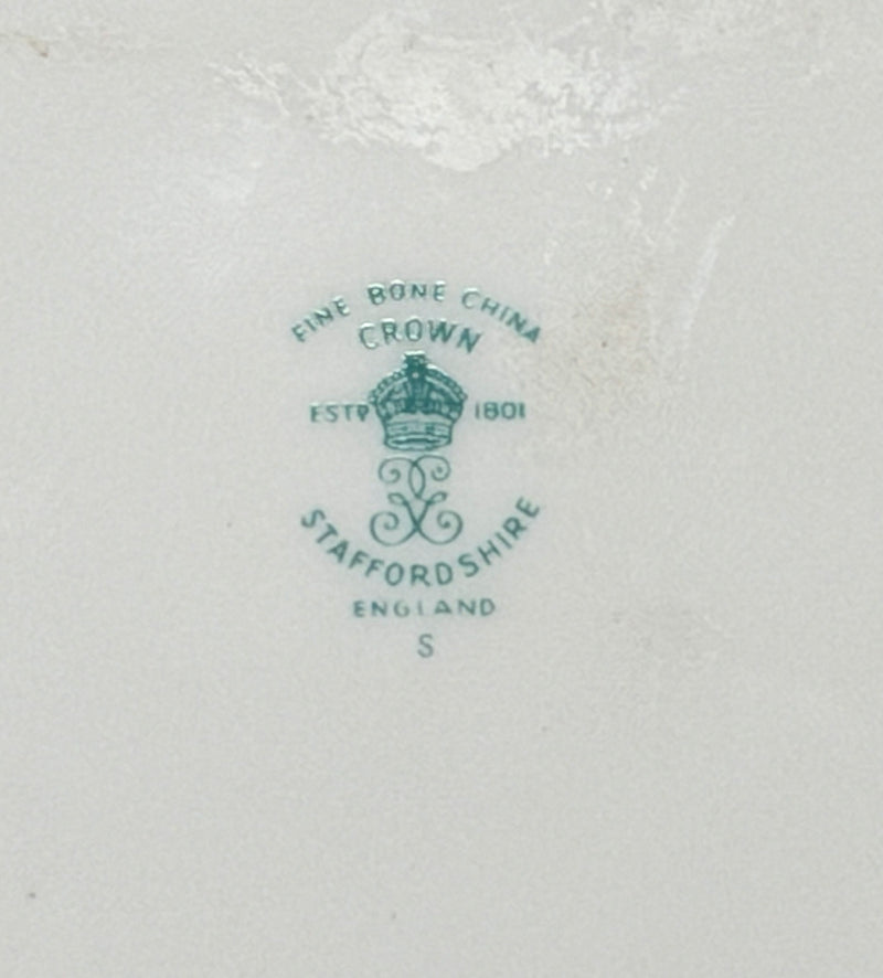 QUEEN MARY: 1936 - Souvenir fine bone china portrait plate w/ swirling pattern