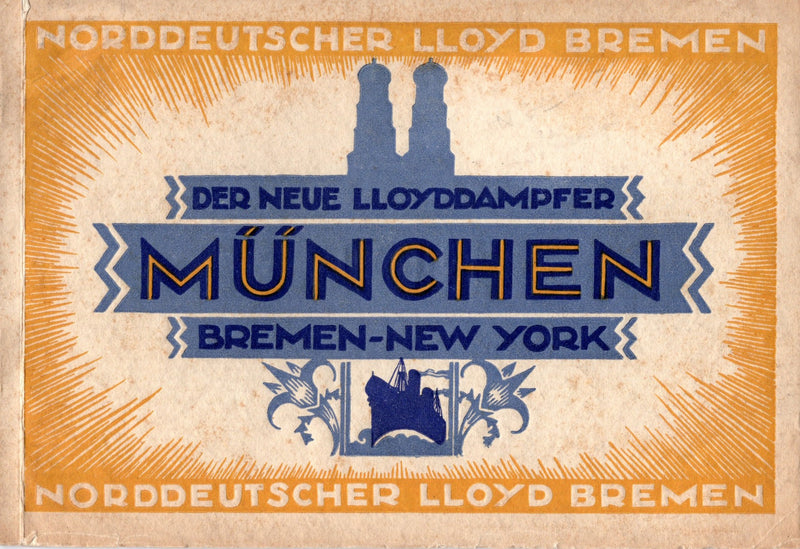 MUNCHEN: 1923 - Deluxe interiors brochure in color & b&w
