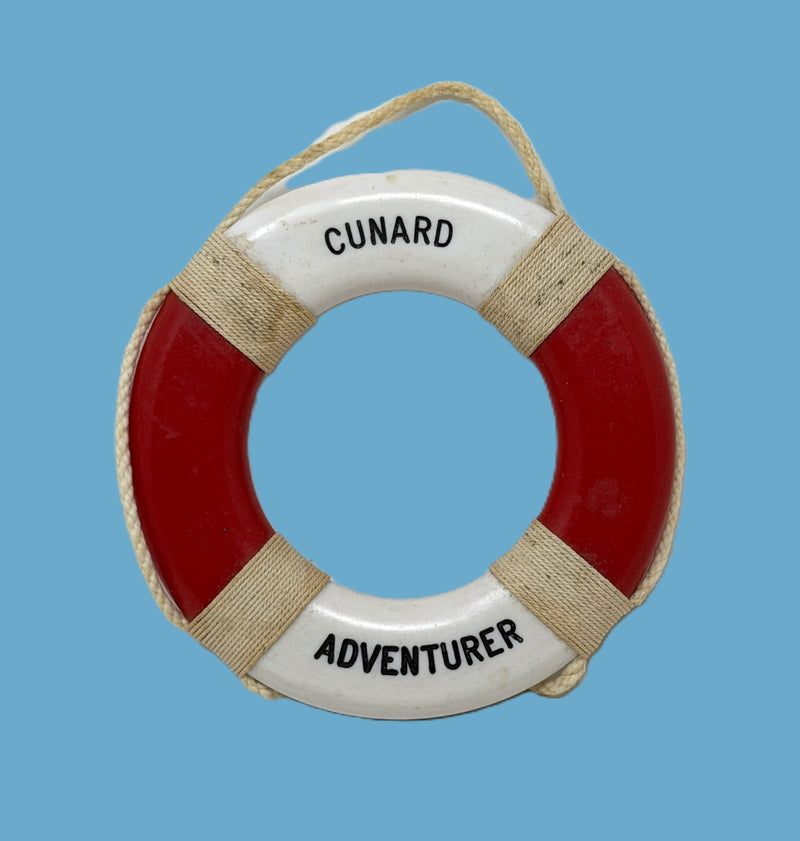CUNARD ADVENTURER: 1971 - Souvenir life ring