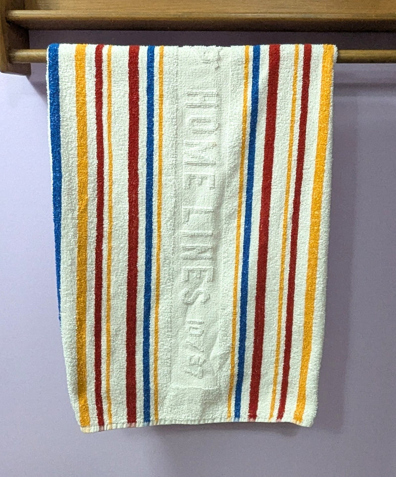 HOMERIC & ATLANTIC - Striped bath towel from the end-of-the-line