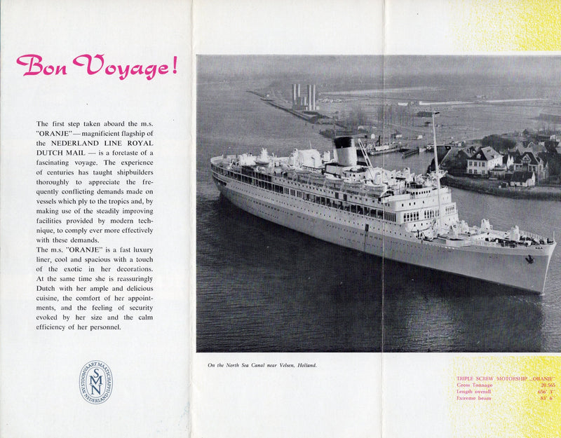 ORANJE: 1939 - First & Tourist interiors brochure