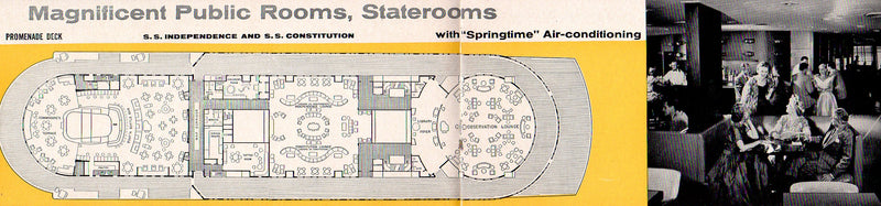 INDEPENDENCE & CONSTITUTION: 1951 - Pre-retrofit deck plan