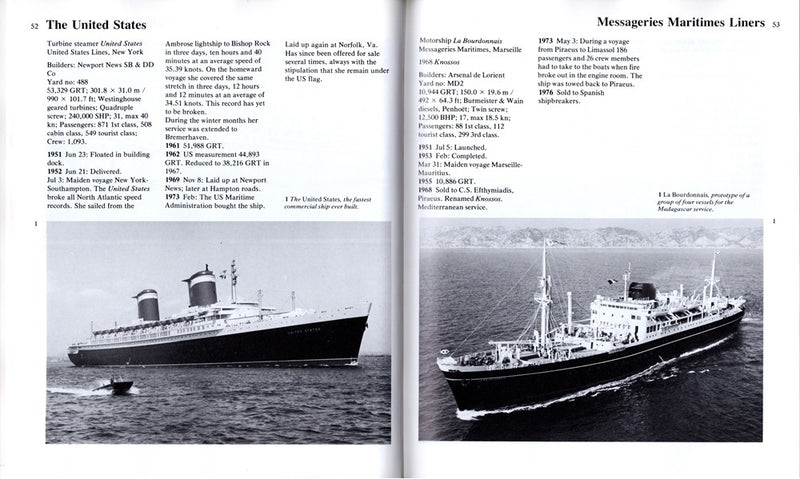 Various Ships - "Great Passenger Ships of the World" by Kludas v. 1-5