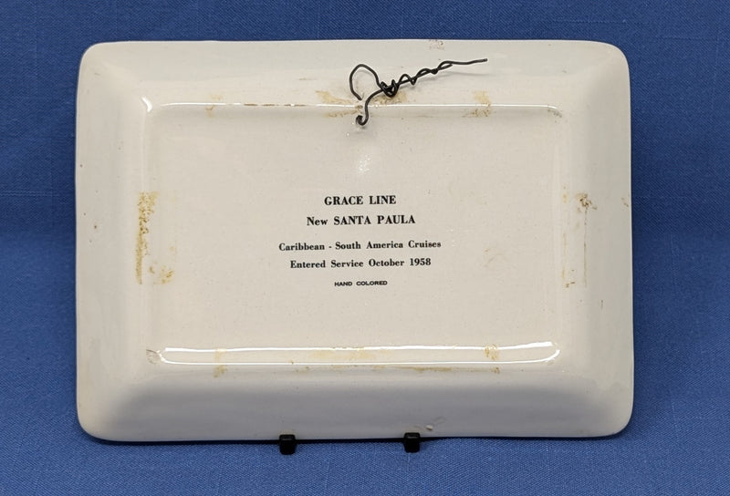 SANTA PAULA: 1958 - Maiden year souvenir portrait dish