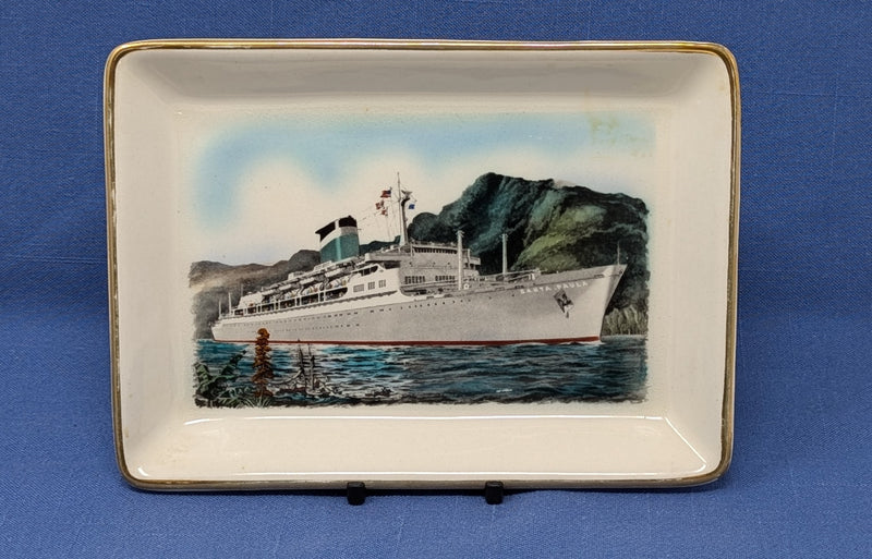 SANTA PAULA: 1958 - Maiden year souvenir portrait dish