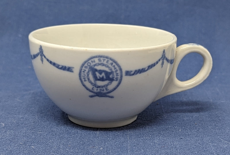 Various: pre-war - Munson Line cup & oval dish in "Atlantic" pattern