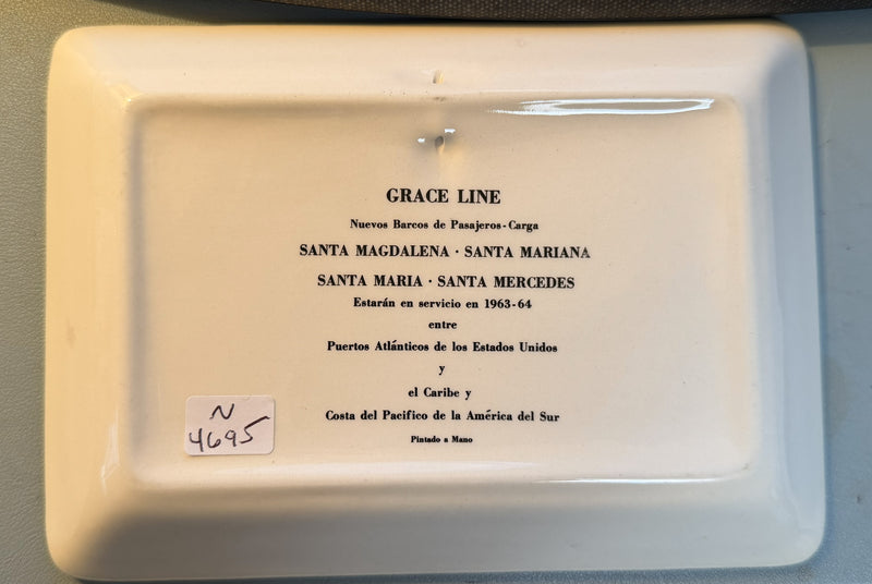 SANTA MAGDALENA Class - Souvenir portrait pin dish in Spanish