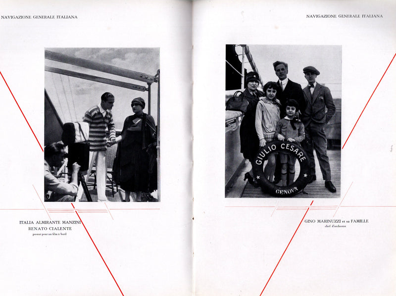 Various: pre-war - 1929 N.G.I. 72-page booklet w/ shipboard celebrity photos