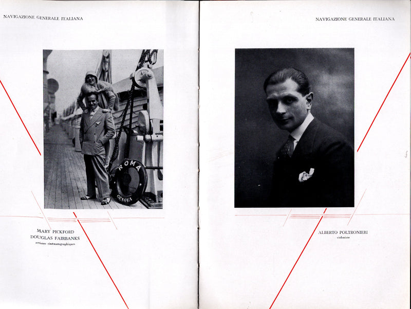 Various: pre-war - 1929 N.G.I. 72-page booklet w/ shipboard celebrity photos