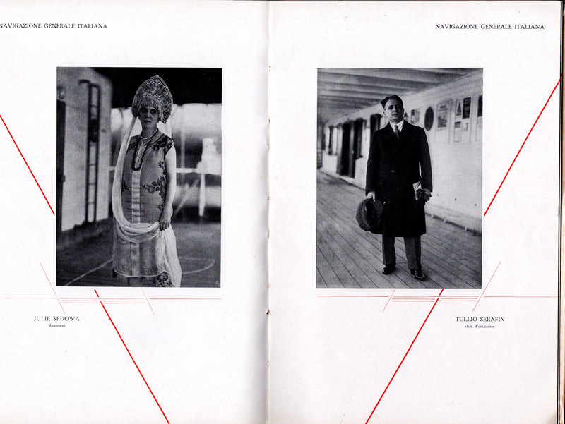 Various: pre-war - 1929 N.G.I. 72-page booklet w/ shipboard celebrity photos