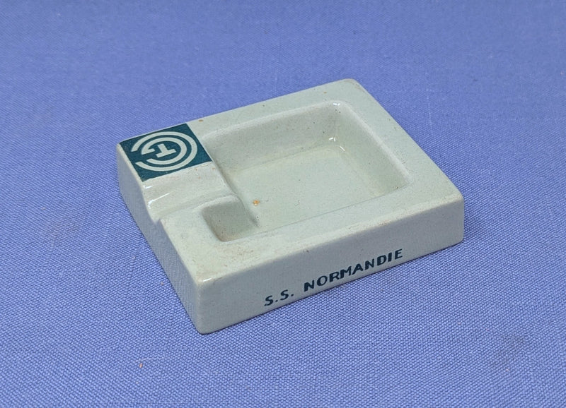 NORMANDIE: 1935 - Famed Jean Luce "cube" ashtray
