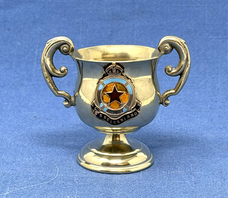 BELGENLAND: 1923 - Silverplated souvenir loving cup