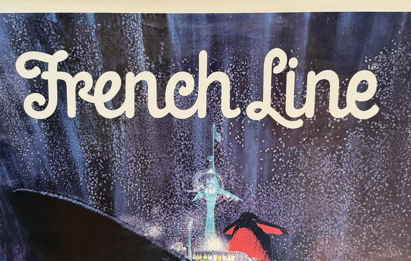 FRANCE: 1962 - Original Bob Peak travel agency poster from early 1960s