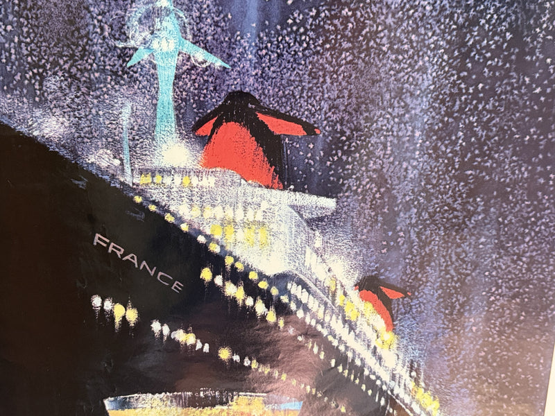 FRANCE: 1962 - Original Bob Peak travel agency poster from early 1960s
